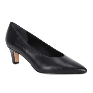 Seduce Heel in Black Leather