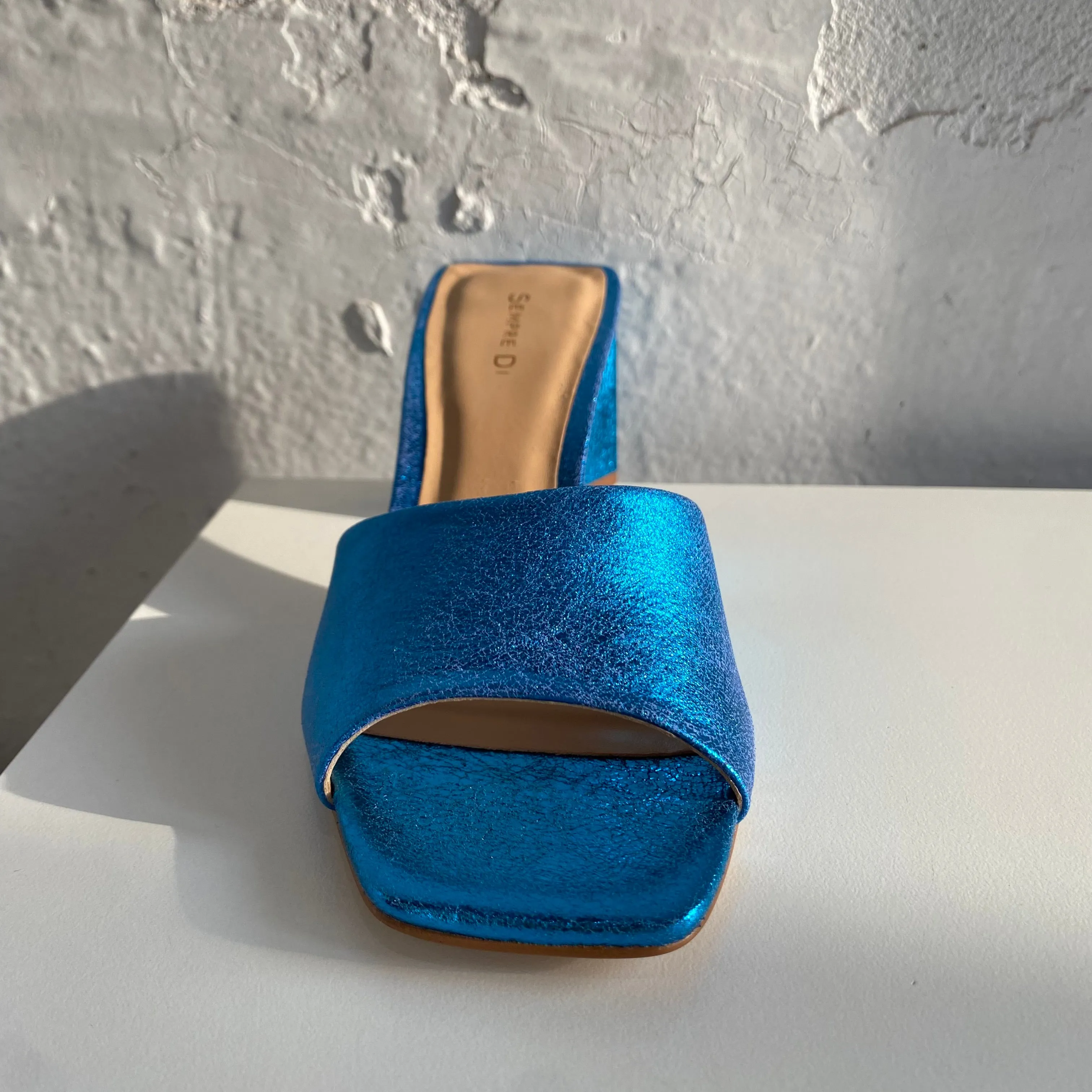 Sempre Di 429018 Blue Metallic - LAST PAIR size 36