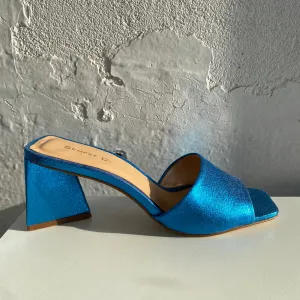 Sempre Di 429018 Blue Metallic - LAST PAIR size 36