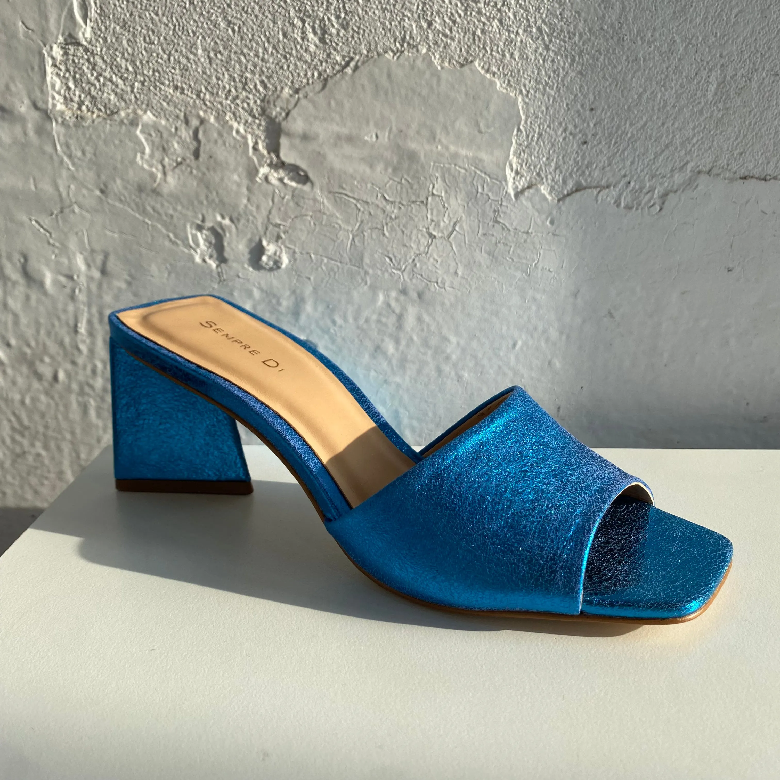Sempre Di 429018 Blue Metallic - LAST PAIR size 36