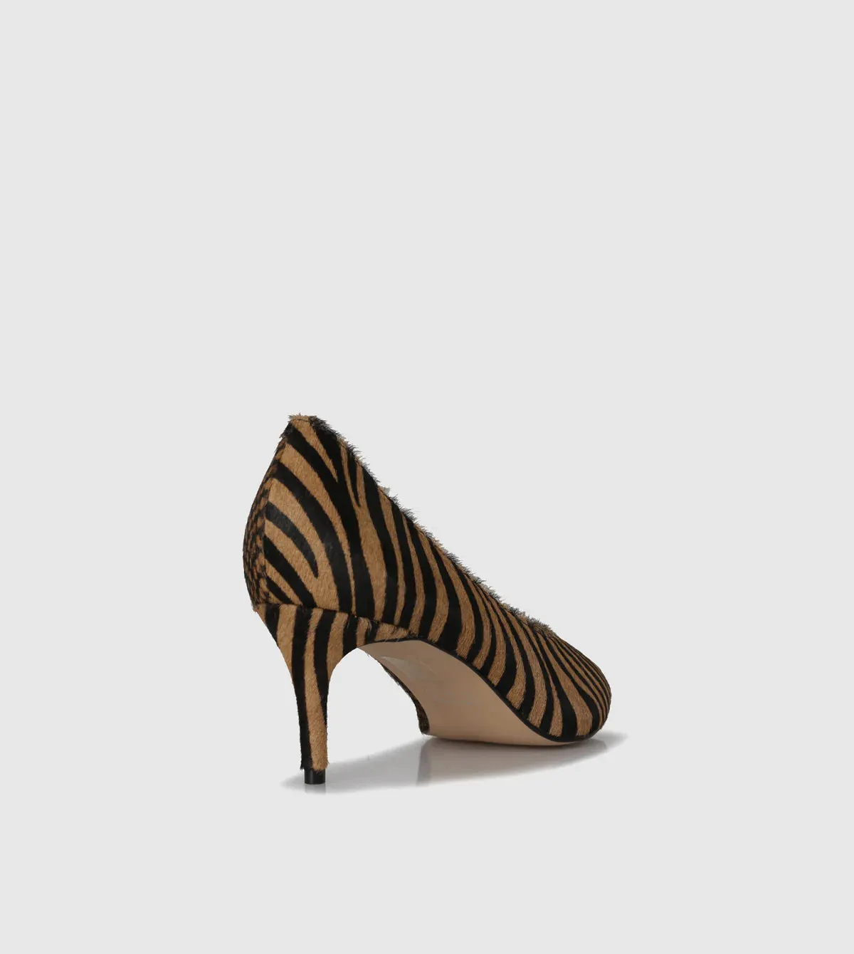 Sempre Di Celia Heels Caramel Zebra/Snake