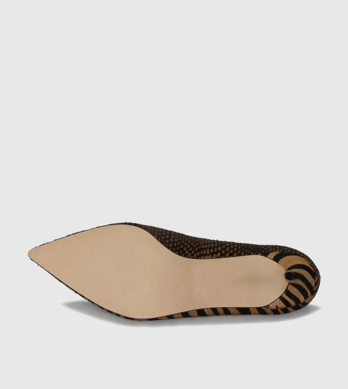 Sempre Di Celia Heels Caramel Zebra/Snake