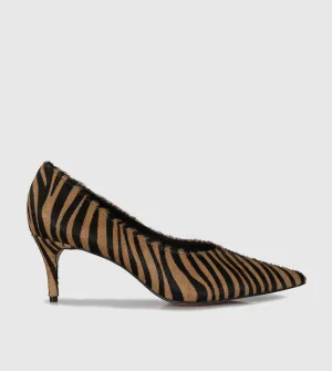 Sempre Di Celia Heels Caramel Zebra/Snake
