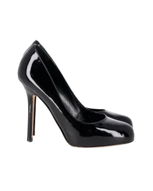 Sergio Rossi High Heel Pumps in Black Patent Leather
