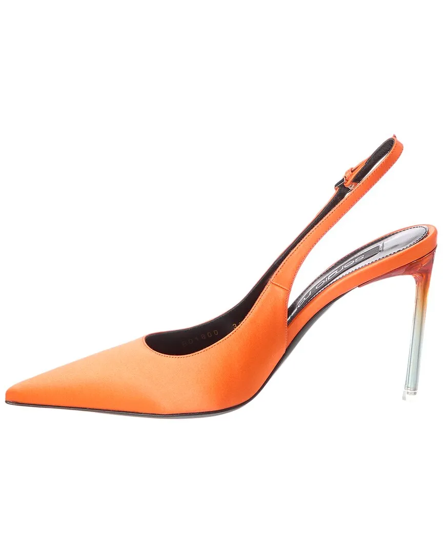 Sergio Rossi Satin Slingback Pump