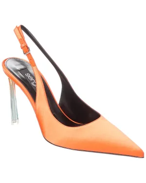 Sergio Rossi Satin Slingback Pump