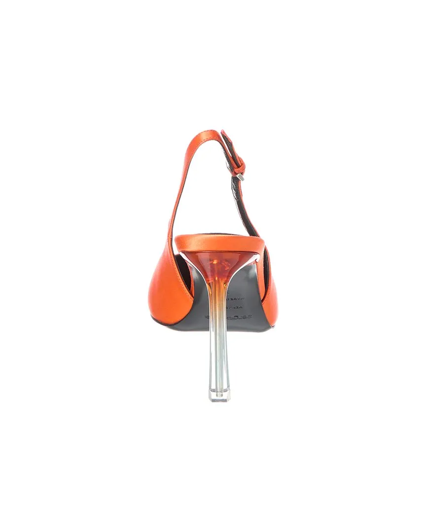 Sergio Rossi Satin Slingback Pump