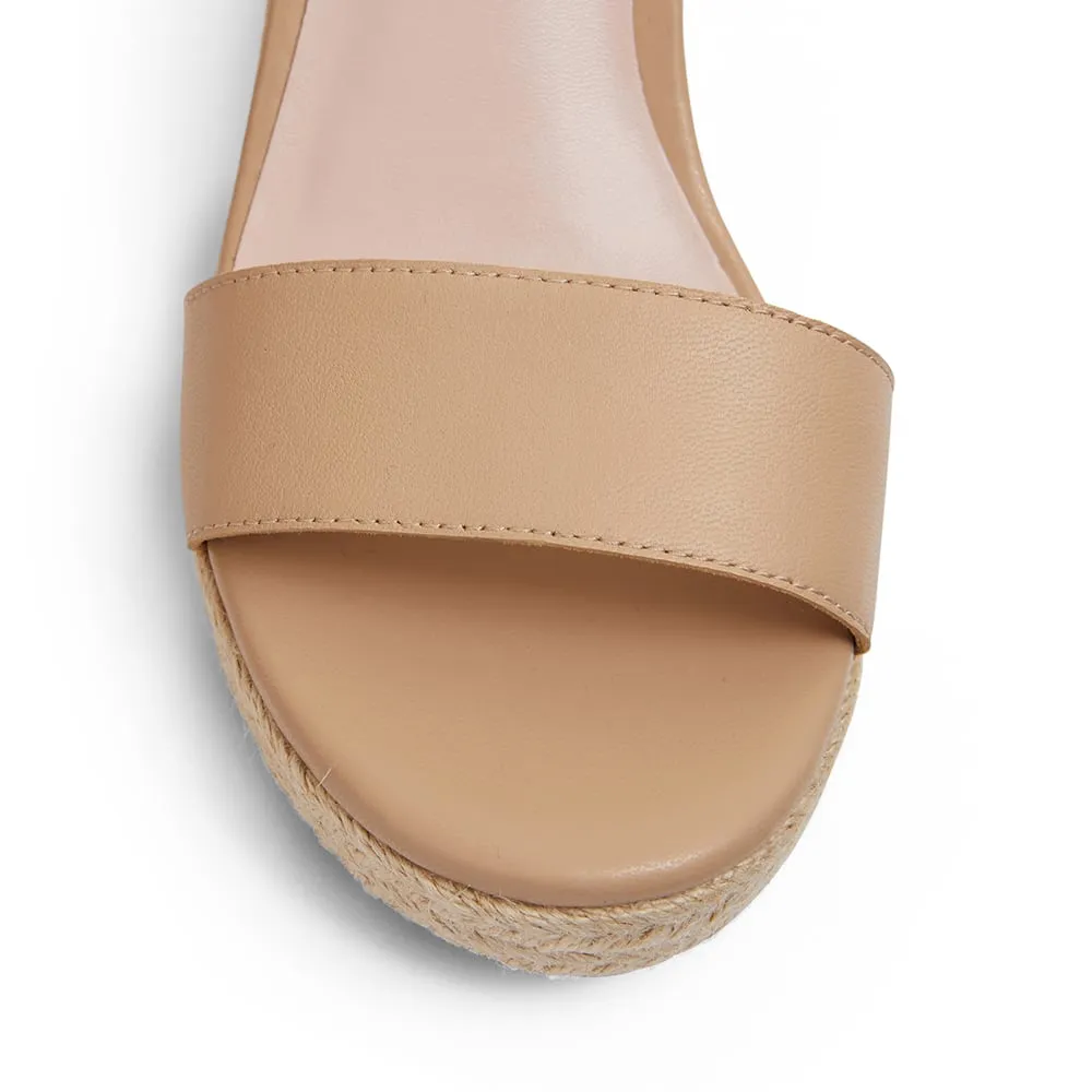 Shadow Espadrille in Nude Leather