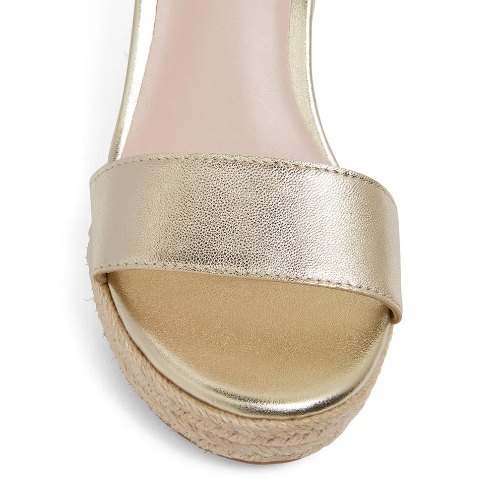 Shadow Espadrille in Soft Gold Leather