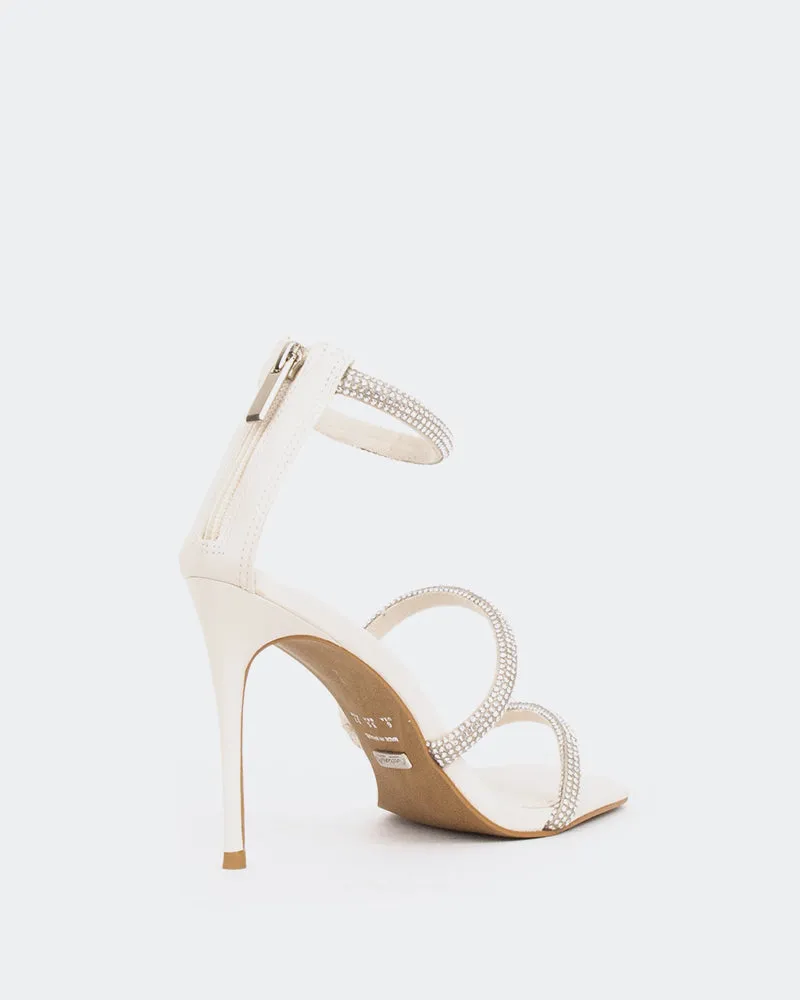 Shamari, Off White Leather/Cuir Blanc Cass