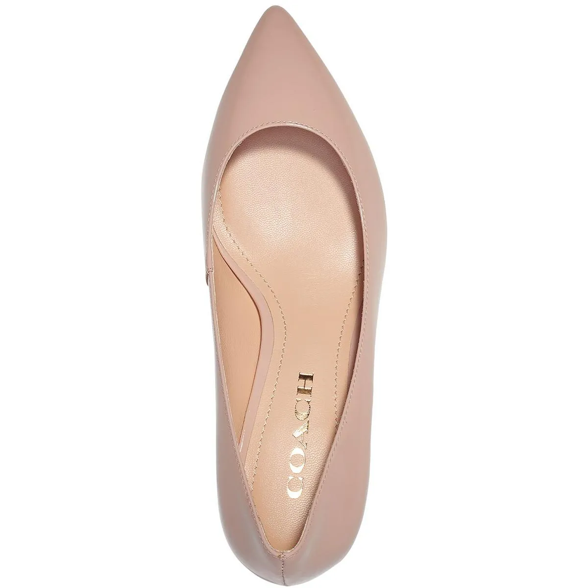 Sloane Womens Patent Leather Pointed Toe Kitten Heels