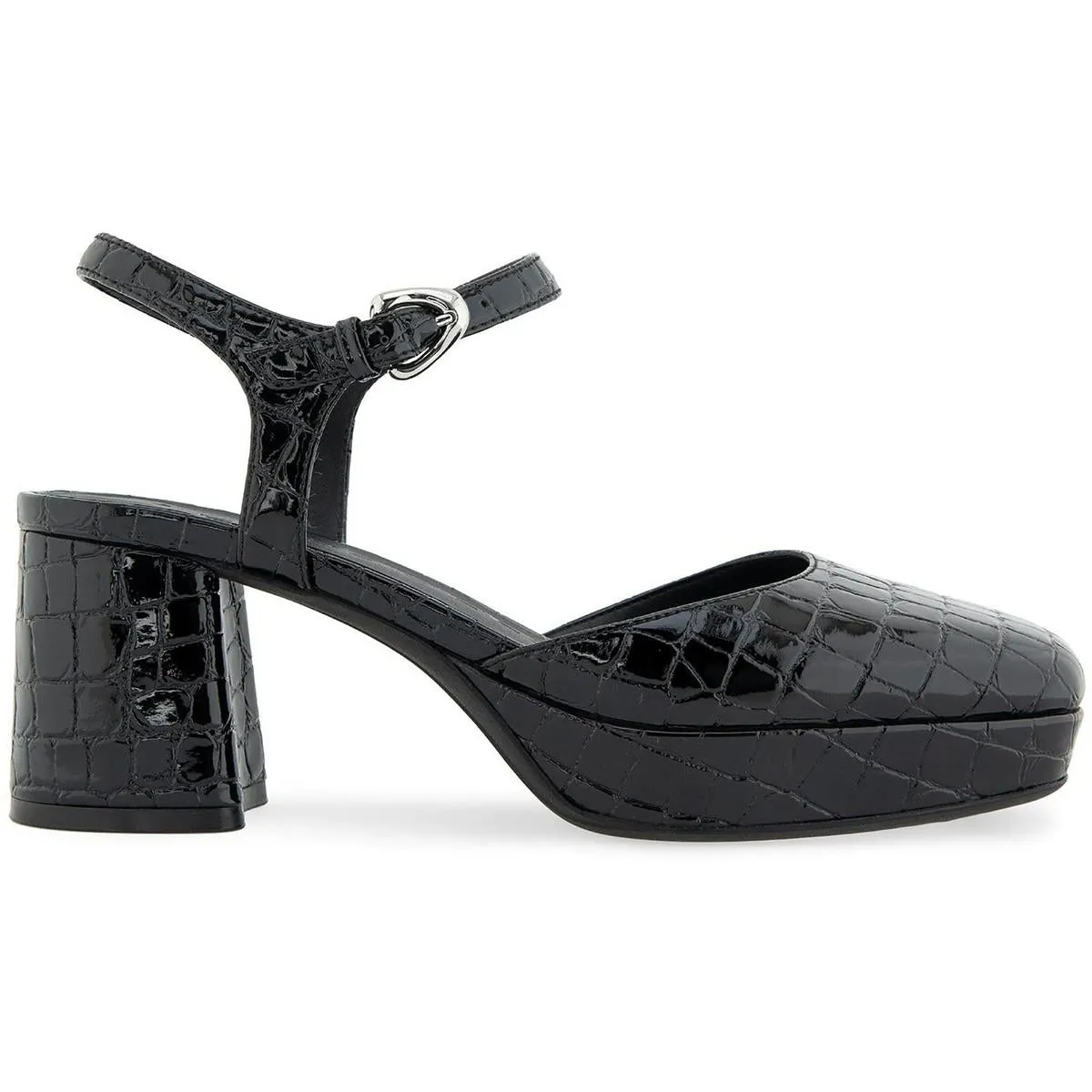 SOIR Womens Adjustable Manmade Block Heels