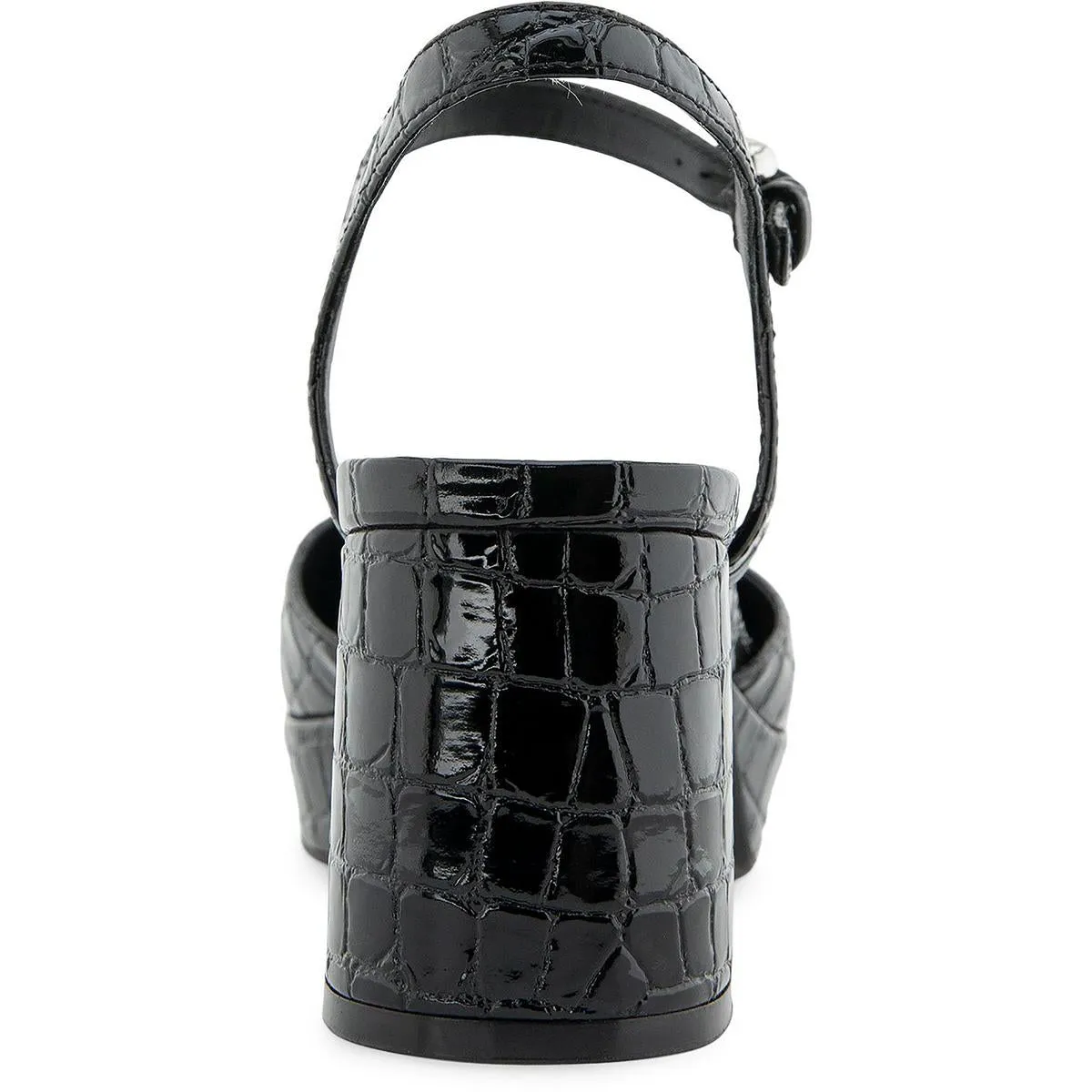 SOIR Womens Adjustable Manmade Block Heels