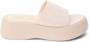 Solar Platform Sandal In White