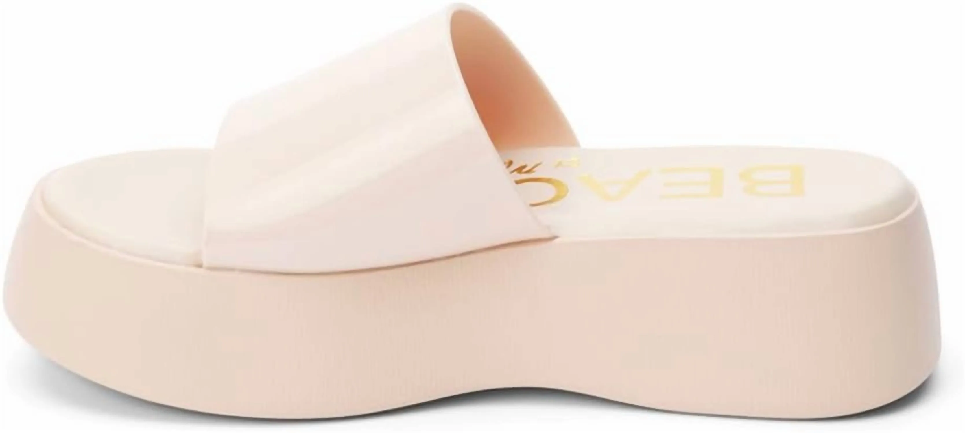 Solar Platform Sandal In White