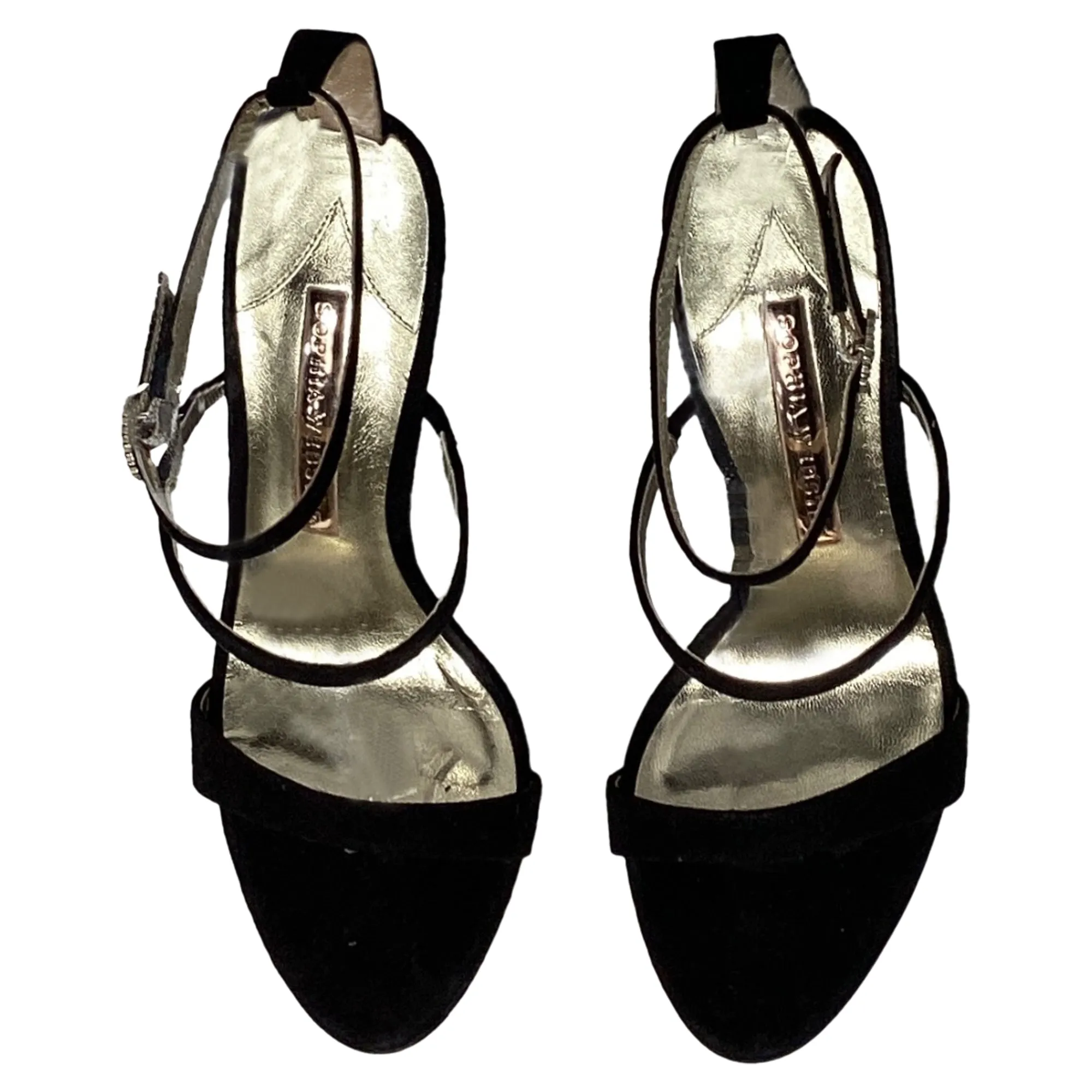 Sophia Webster Rosalind Star High Heel Sandals in Black Suede