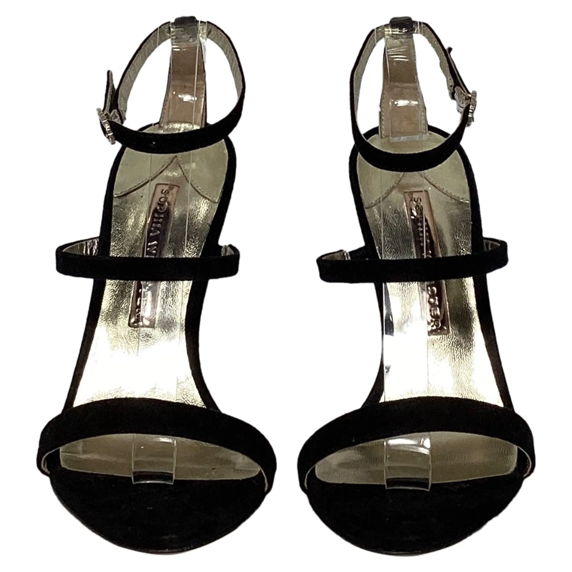 Sophia Webster Rosalind Star High Heel Sandals in Black Suede