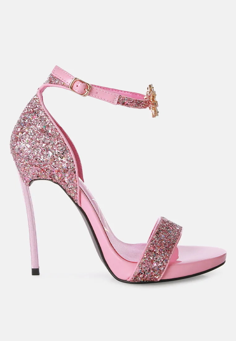 straight fire high heel glitter stilettos