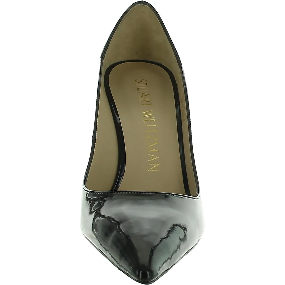 Stuart 100 Womens Patent Leather Scalloped Pumps