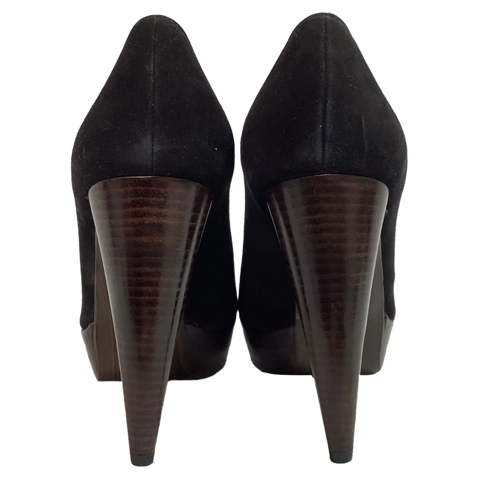 Stuart Weitzman Platform Pumps in Black Suede