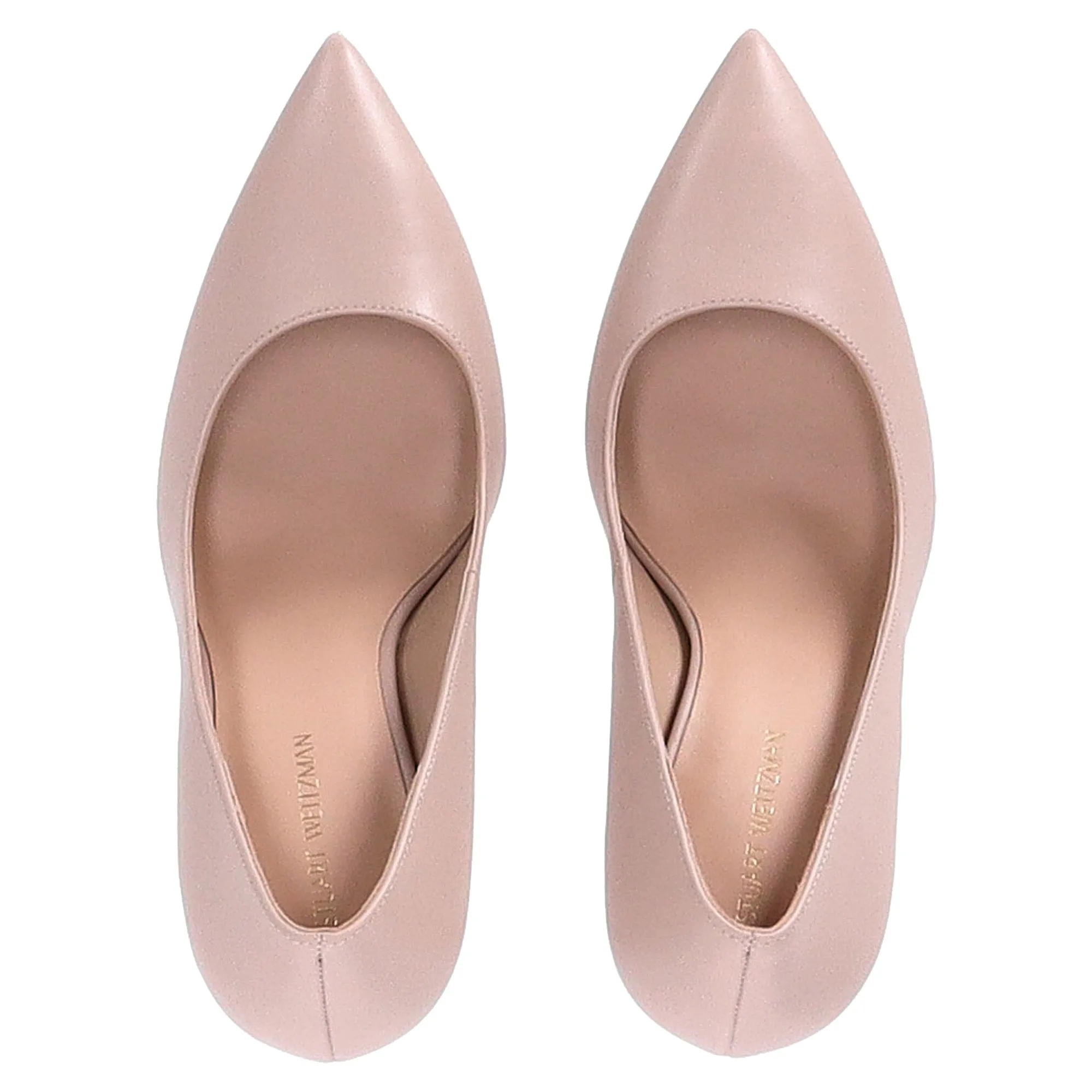 Stuart Weitzman Polish Pumps in Pink Leather