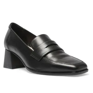 Sullivan Heel in Black Leather