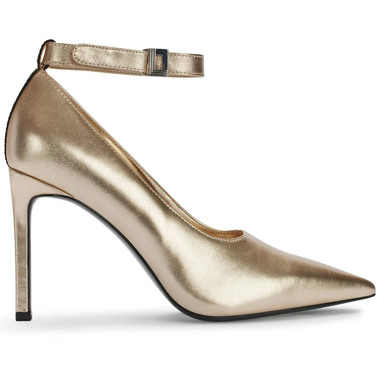 Sury Womens Metallic Man Made Ankle Strap