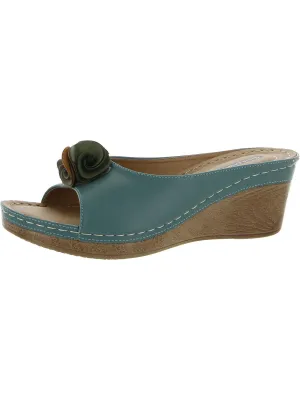 Sydney Womens Slip On Floral Slide Sandals