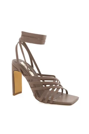 Tahana Taupe Strappy Heel In Pecan
