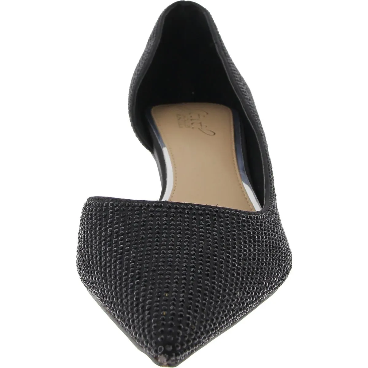 TEEGAN Womens Embellished Manmade Kitten Heels