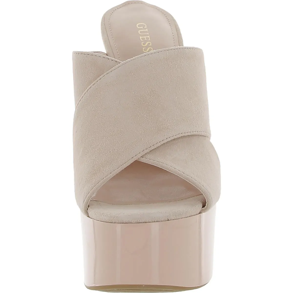 Teisha Womens Suede Slip On Wedge Heels