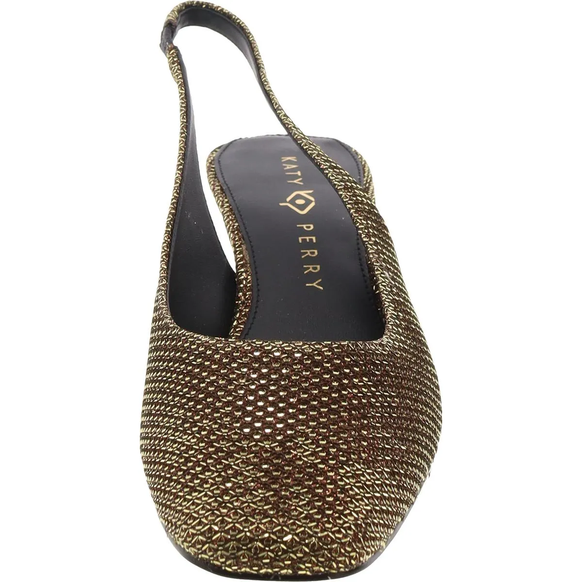The Later Slingback Womens Solid Square Toe Slingback Heels