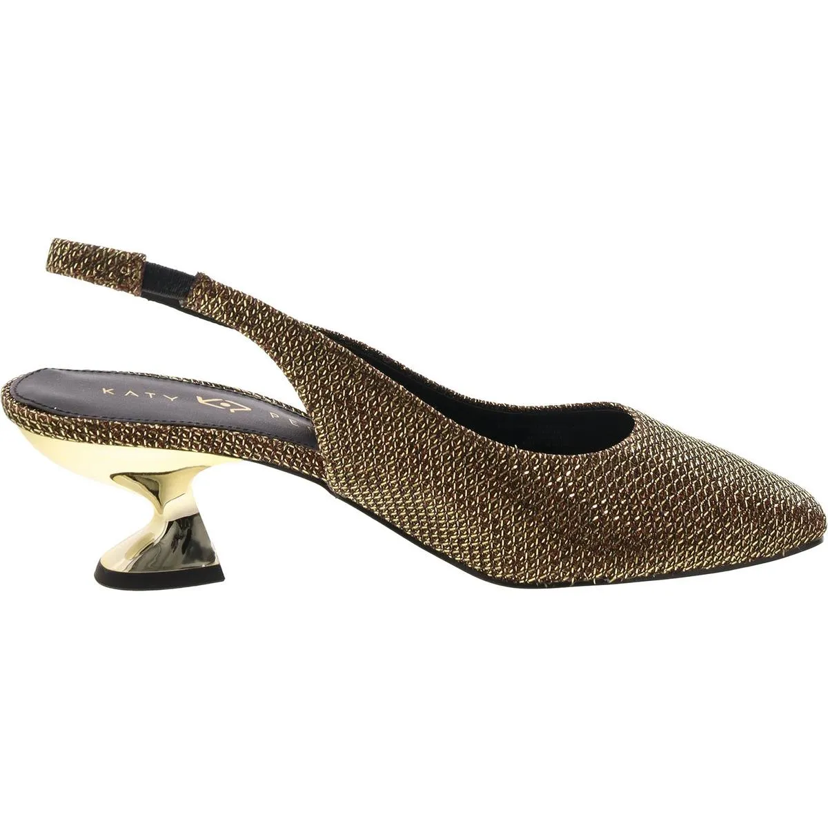 The Later Slingback Womens Solid Square Toe Slingback Heels