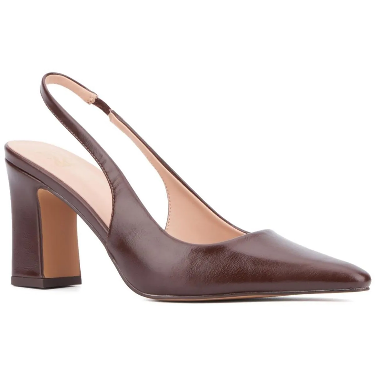 Theresa Womens Solid Slingback Heels