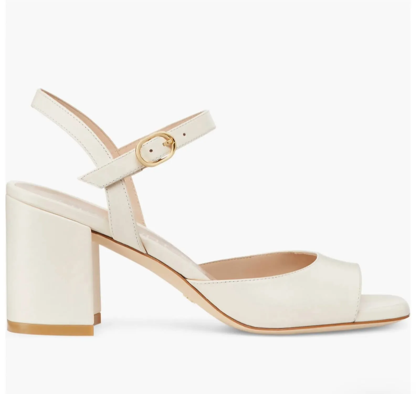 Tia 75 Block Sandal In Seashell