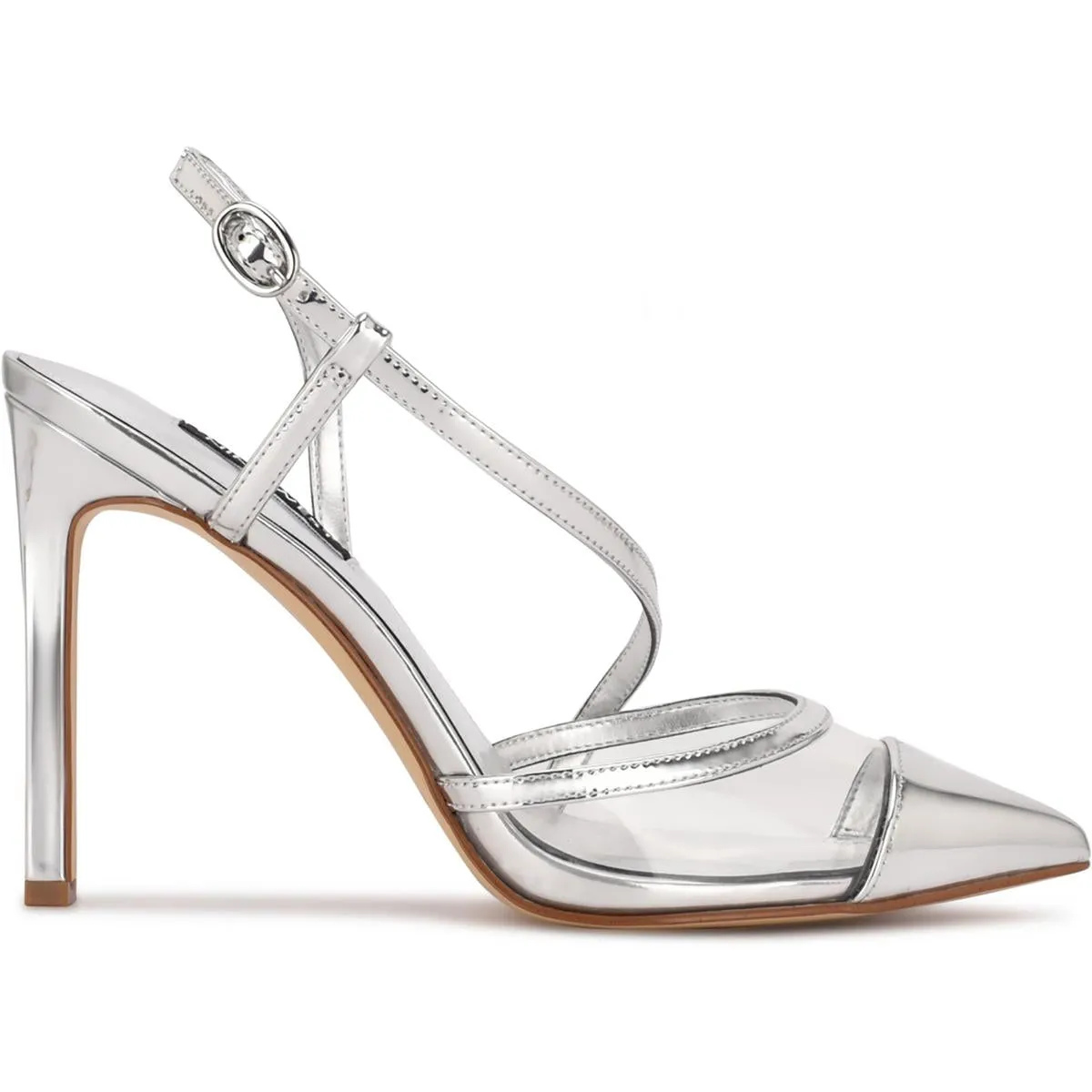 Timie 3 Womens Metallic Patent Pointed Toe Pumps