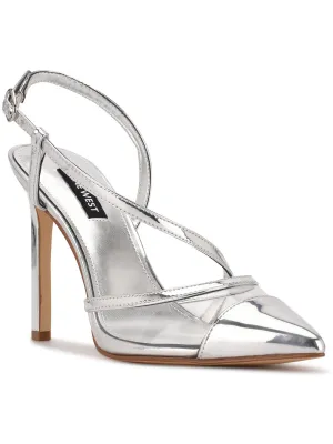 Timie 3 Womens Metallic Patent Pointed Toe Pumps
