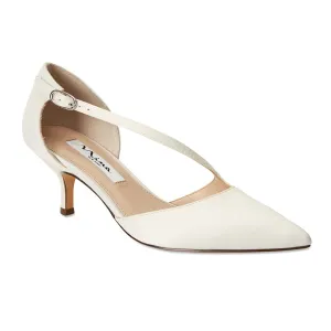 Tirisa Heel in Ivory Satin