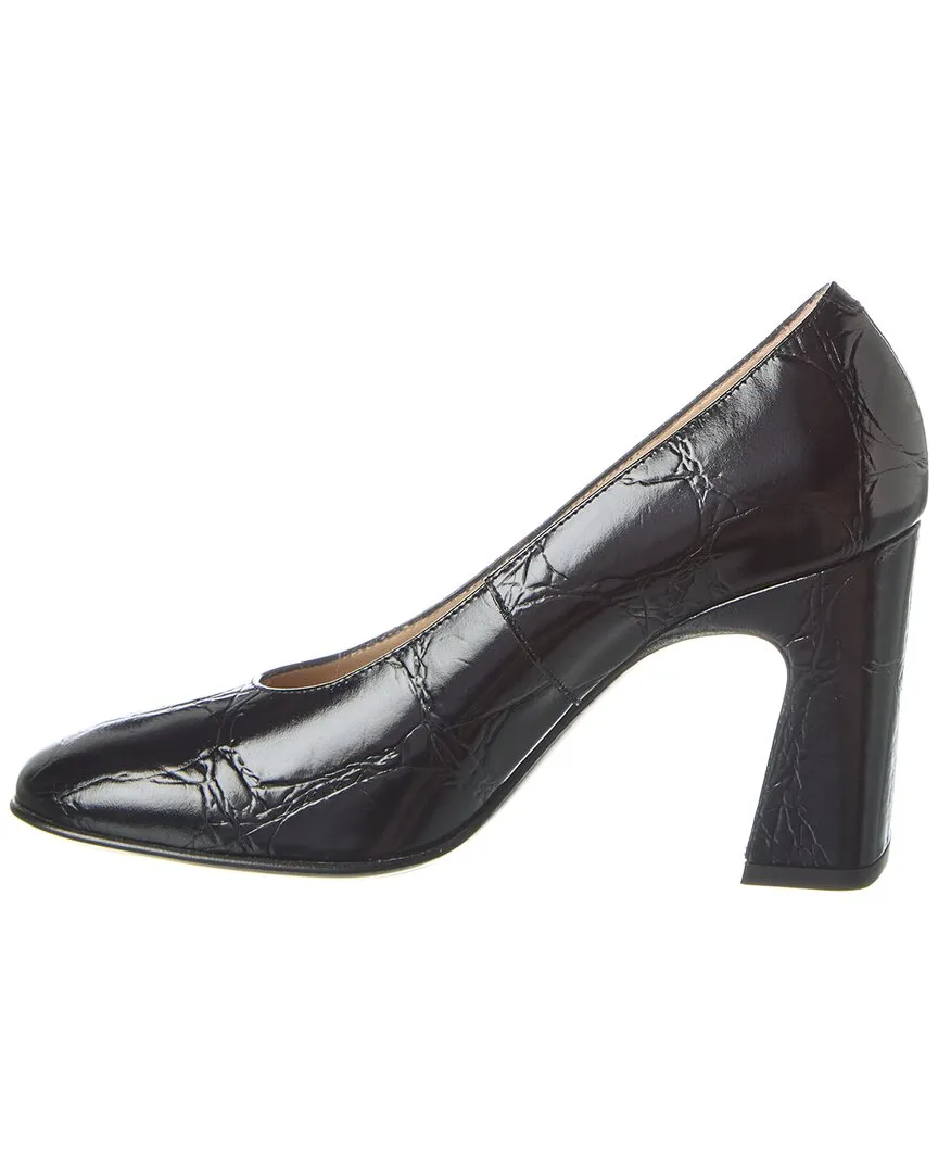 TODs Embossed Leather Pump