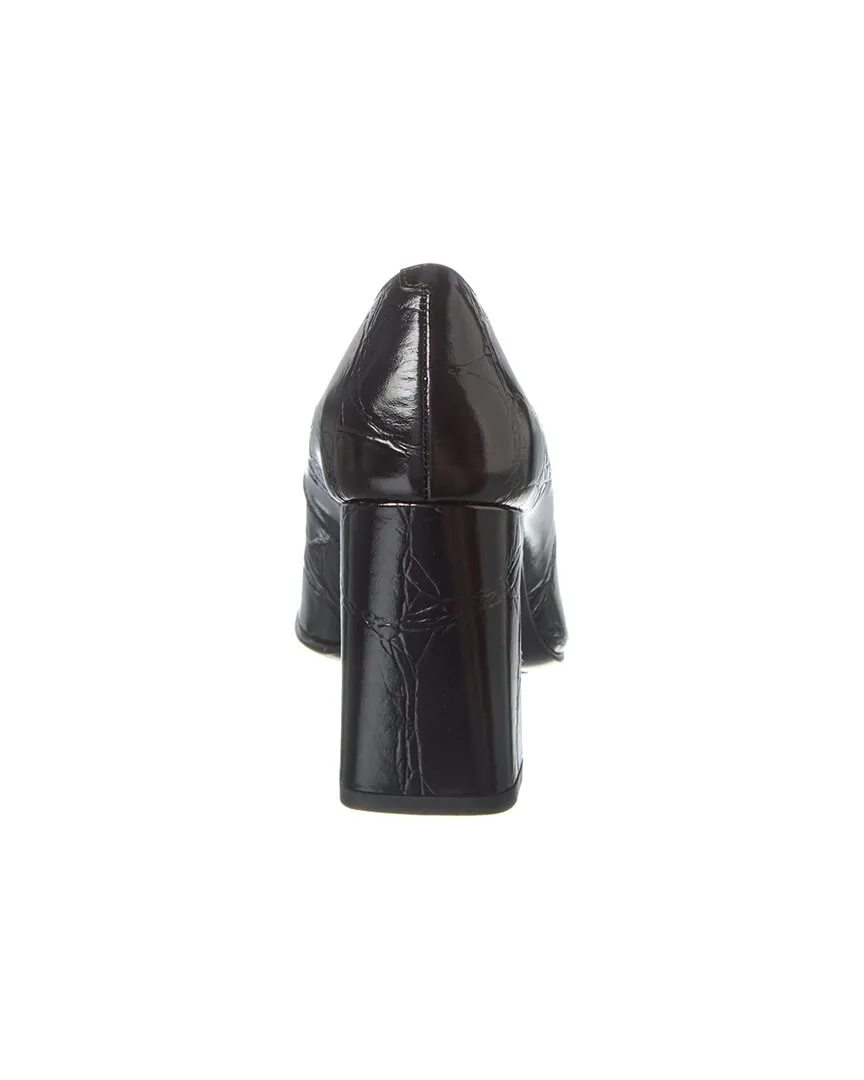 TODs Embossed Leather Pump