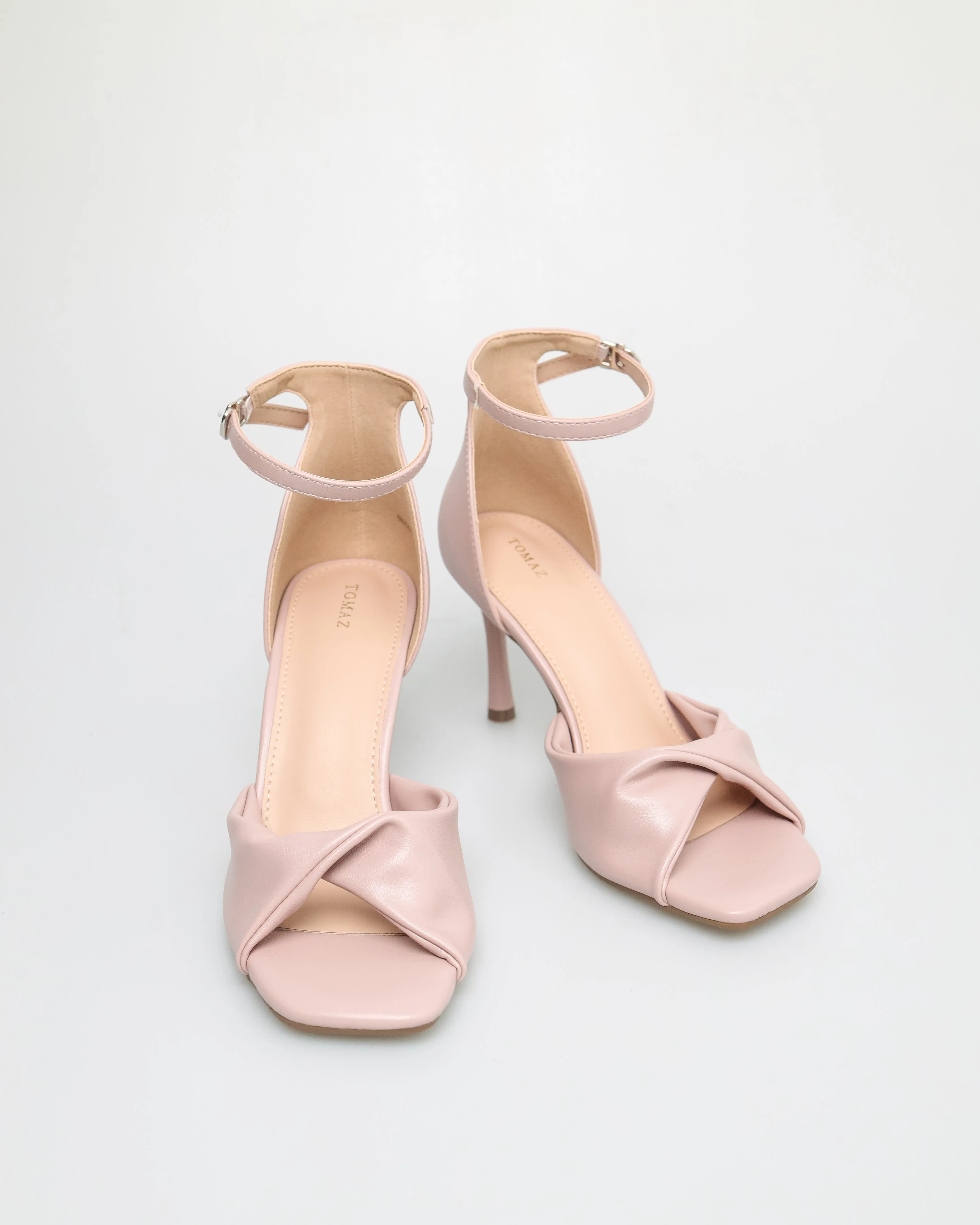 Tomaz NN293 Ladies Folded Anklestrap Heels