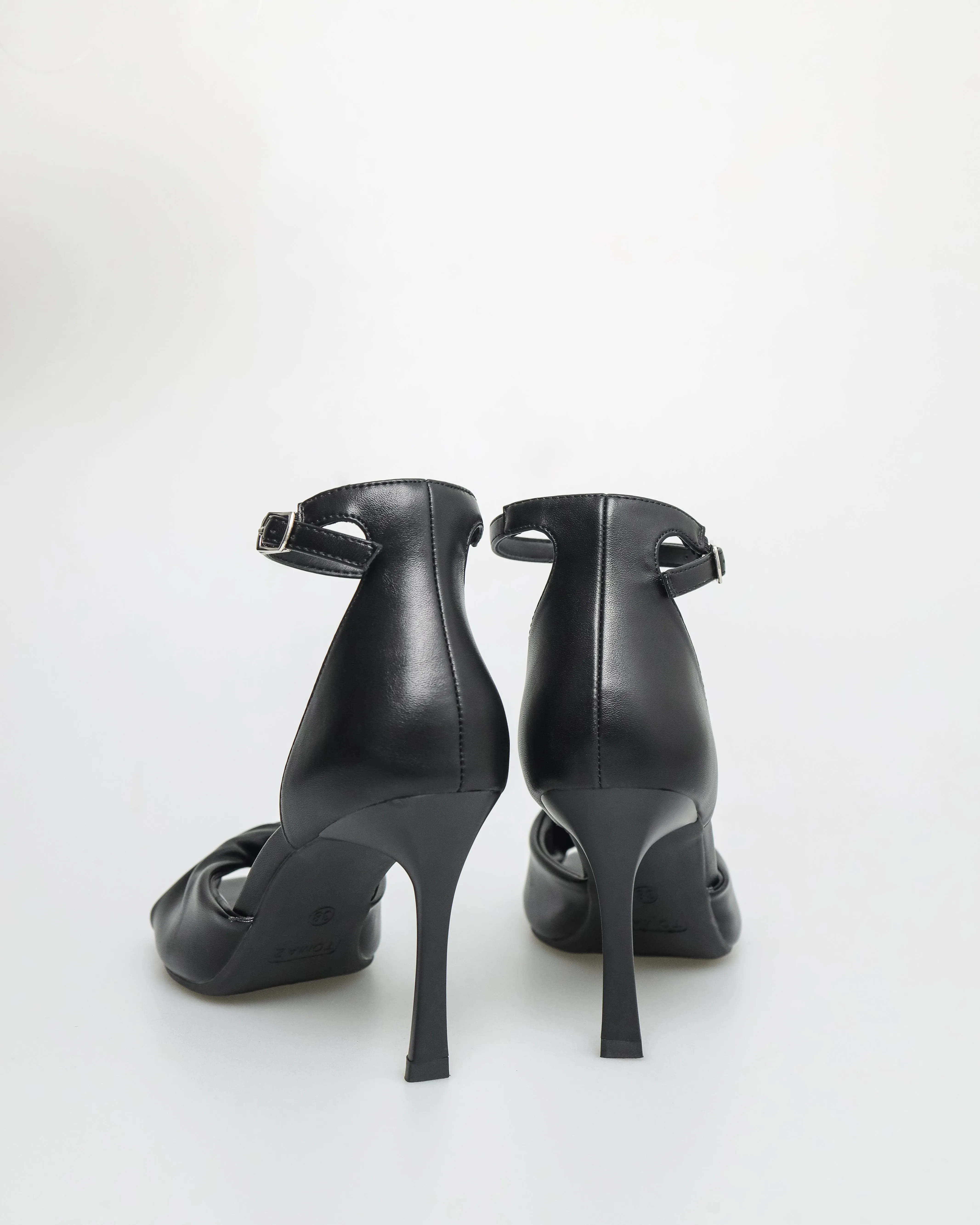 Tomaz NN293 Ladies Folded Anklestrap Heels