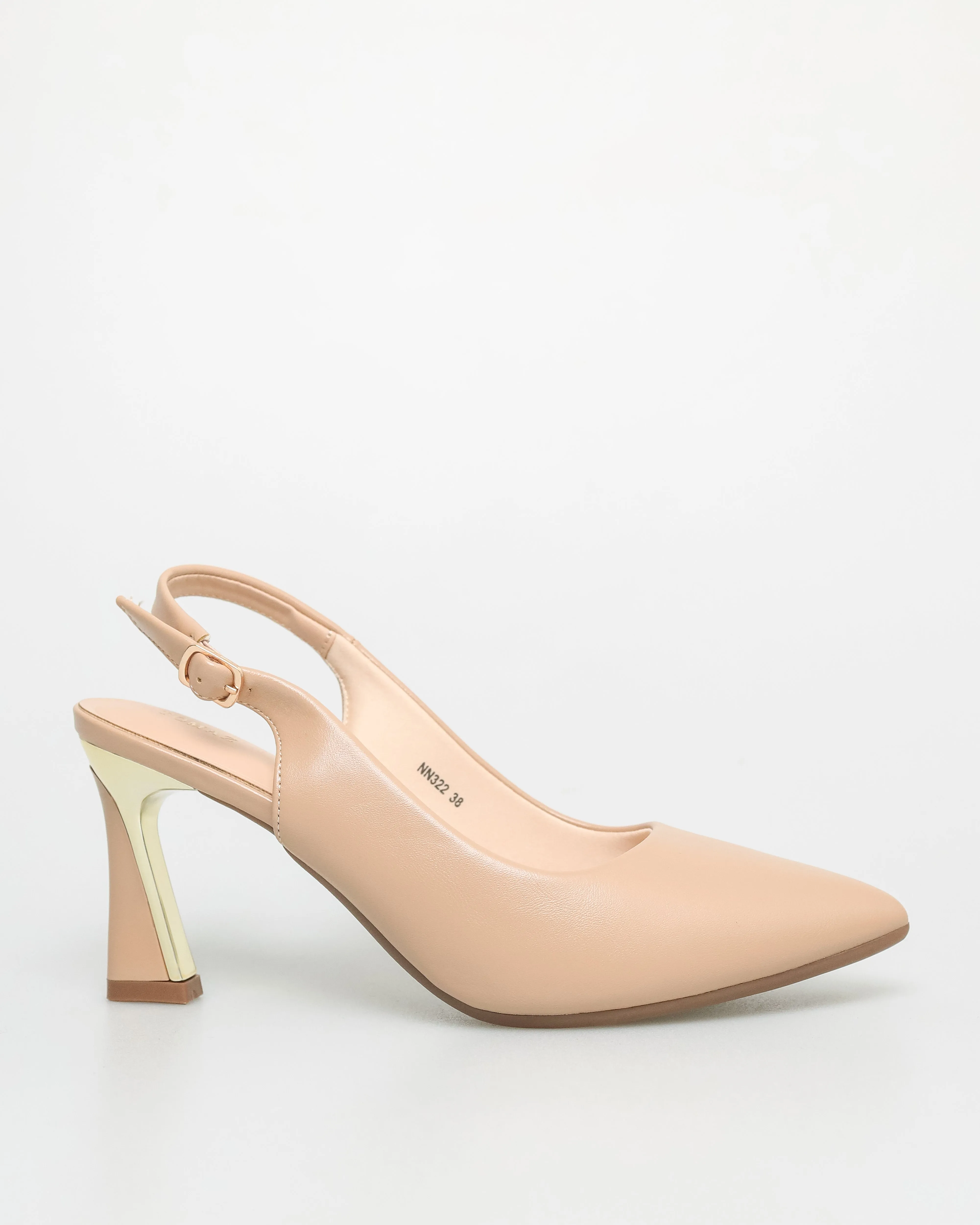 Tomaz NN322 Ladies Gold Slingback Heels