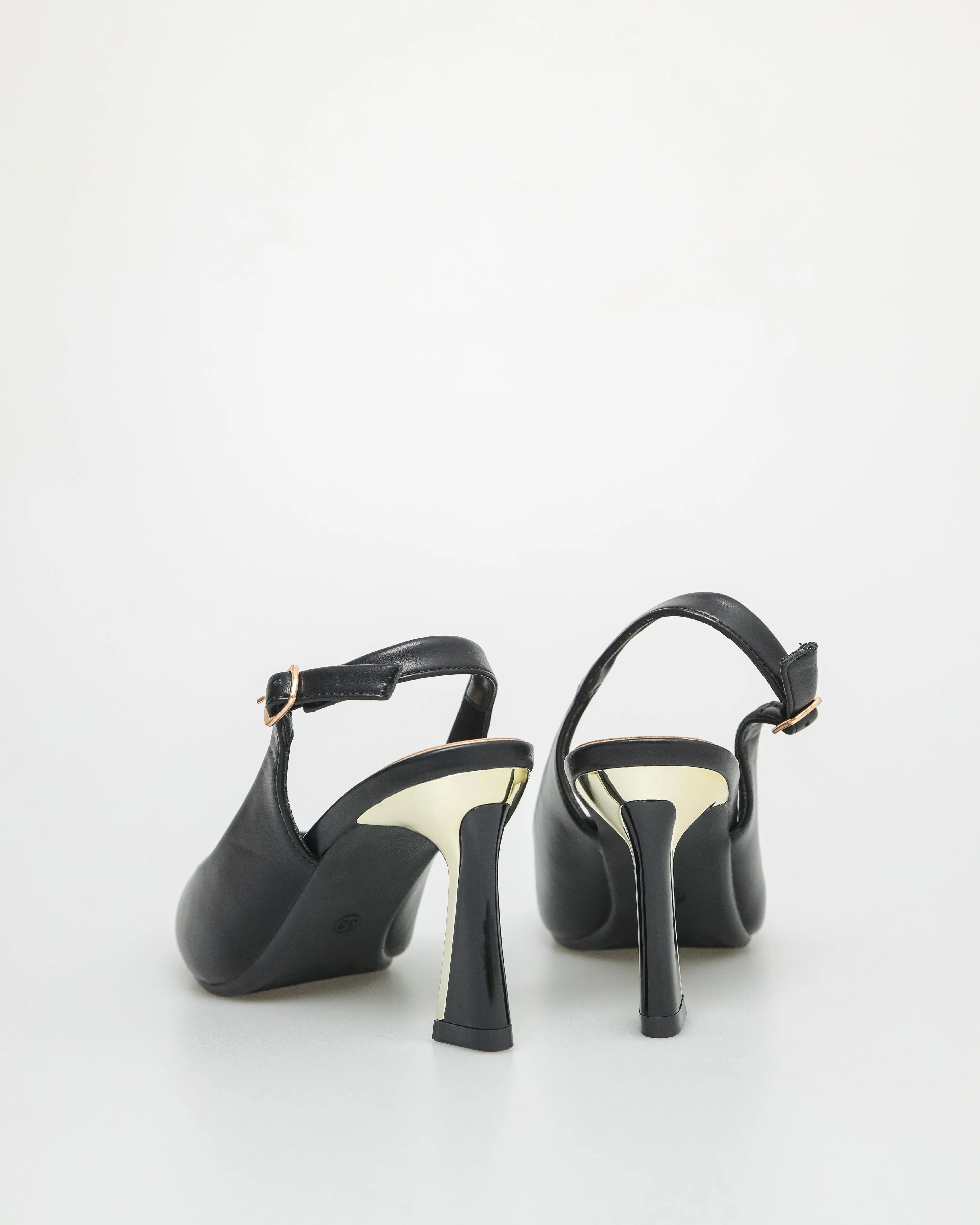 Tomaz NN322 Ladies Gold Slingback Heels