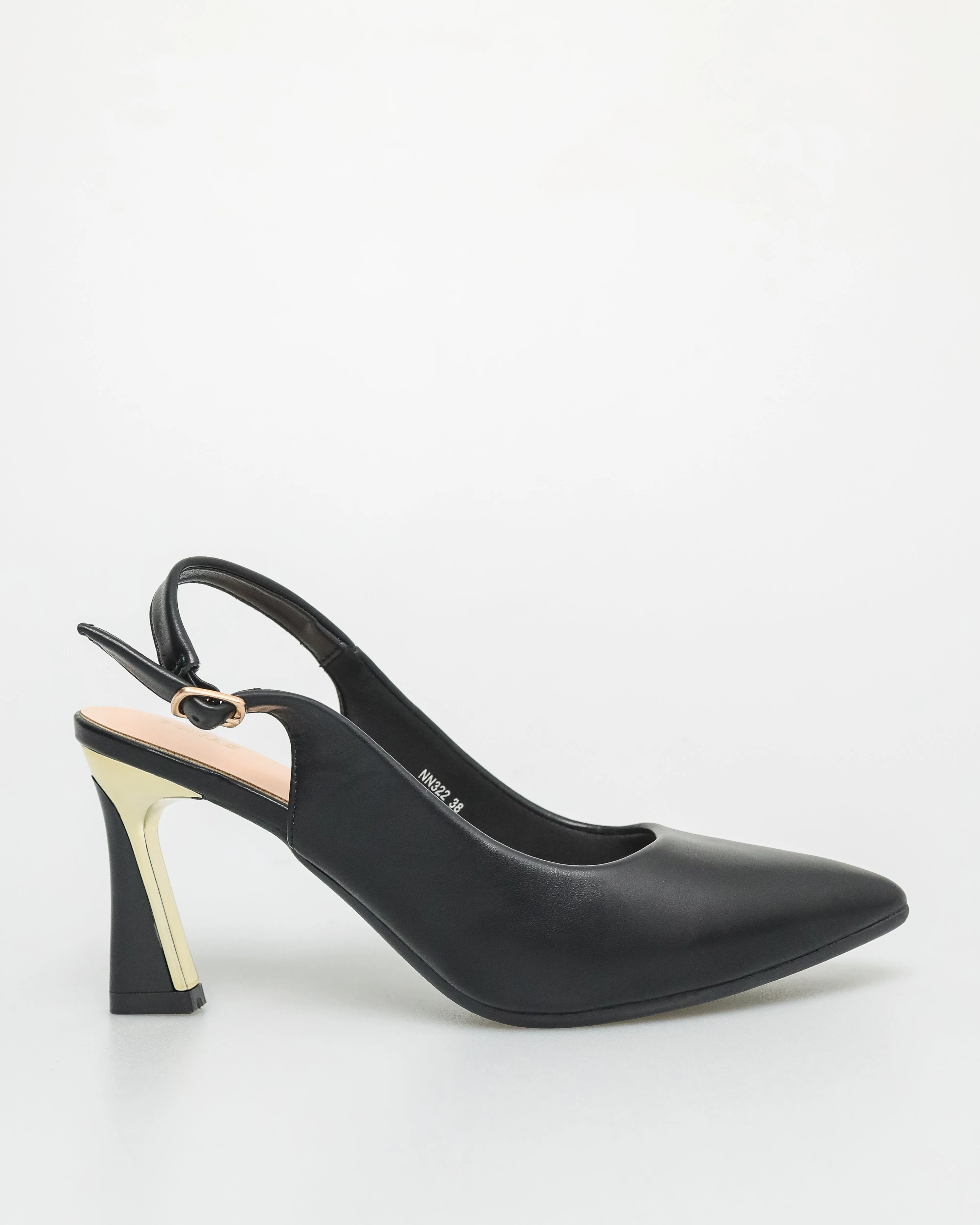 Tomaz NN322 Ladies Gold Slingback Heels