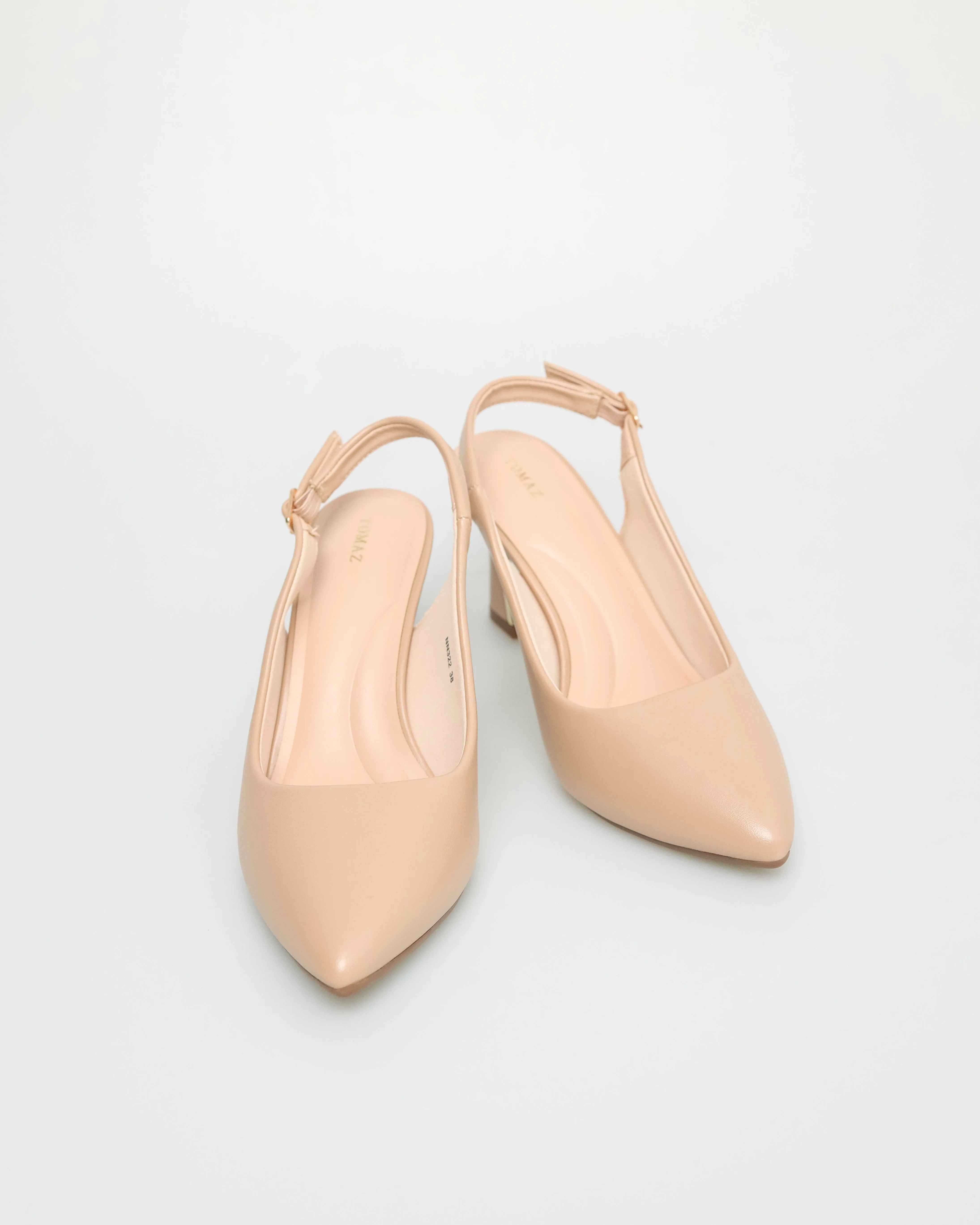 Tomaz NN322 Ladies Gold Slingback Heels