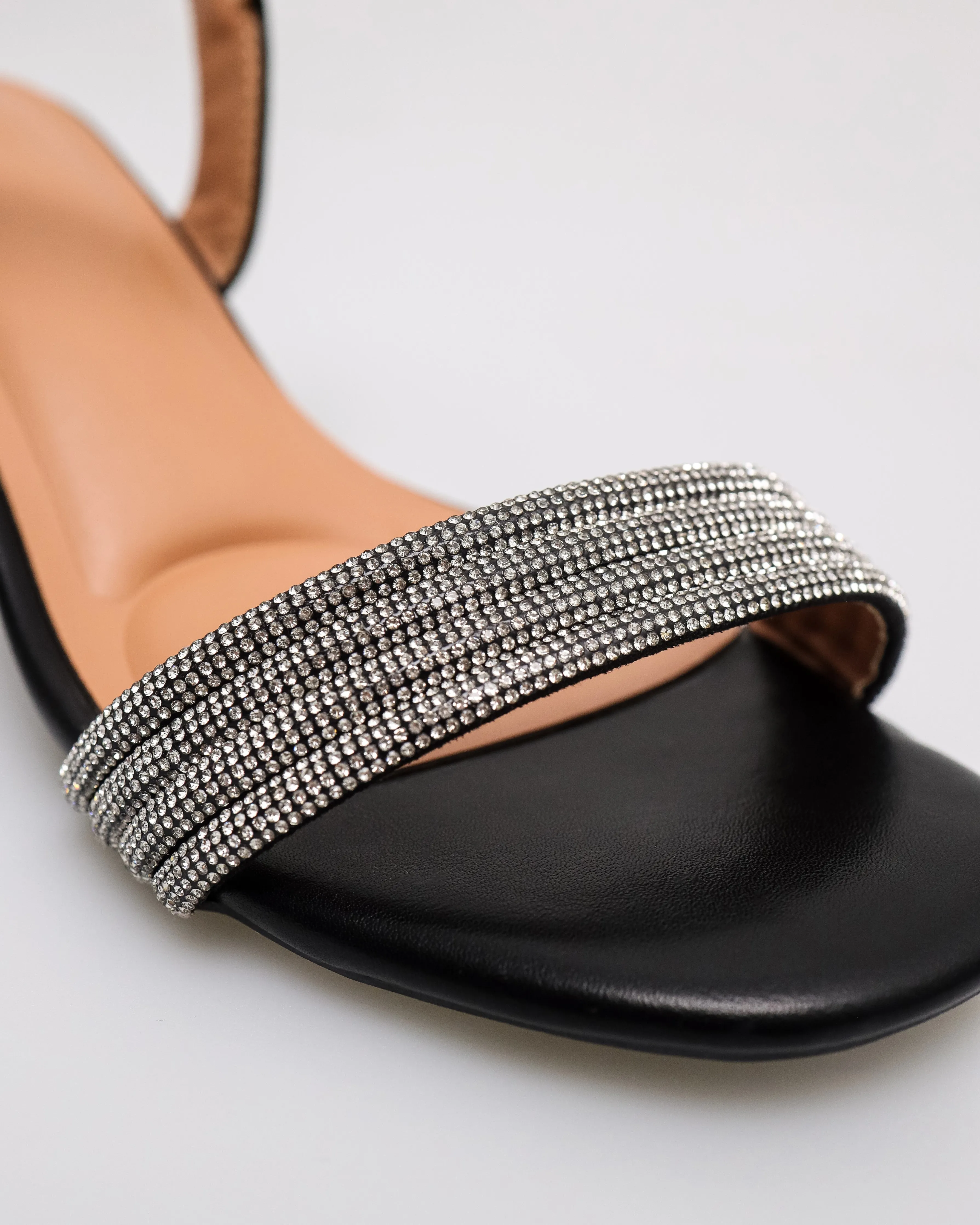 Tomaz NN467 Ladies Glamour Shiny Block Heels