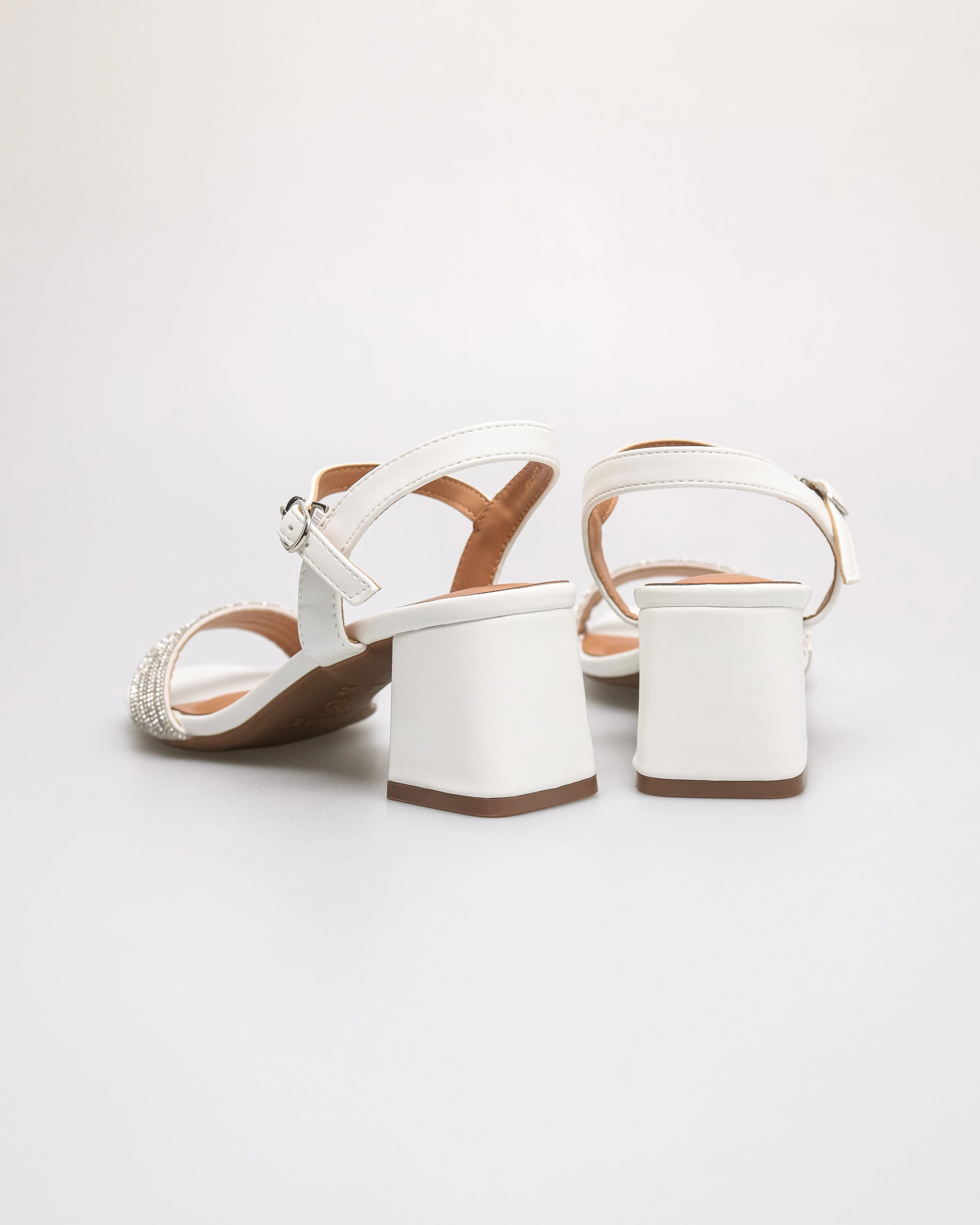 Tomaz NN467 Ladies Glamour Shiny Block Heels