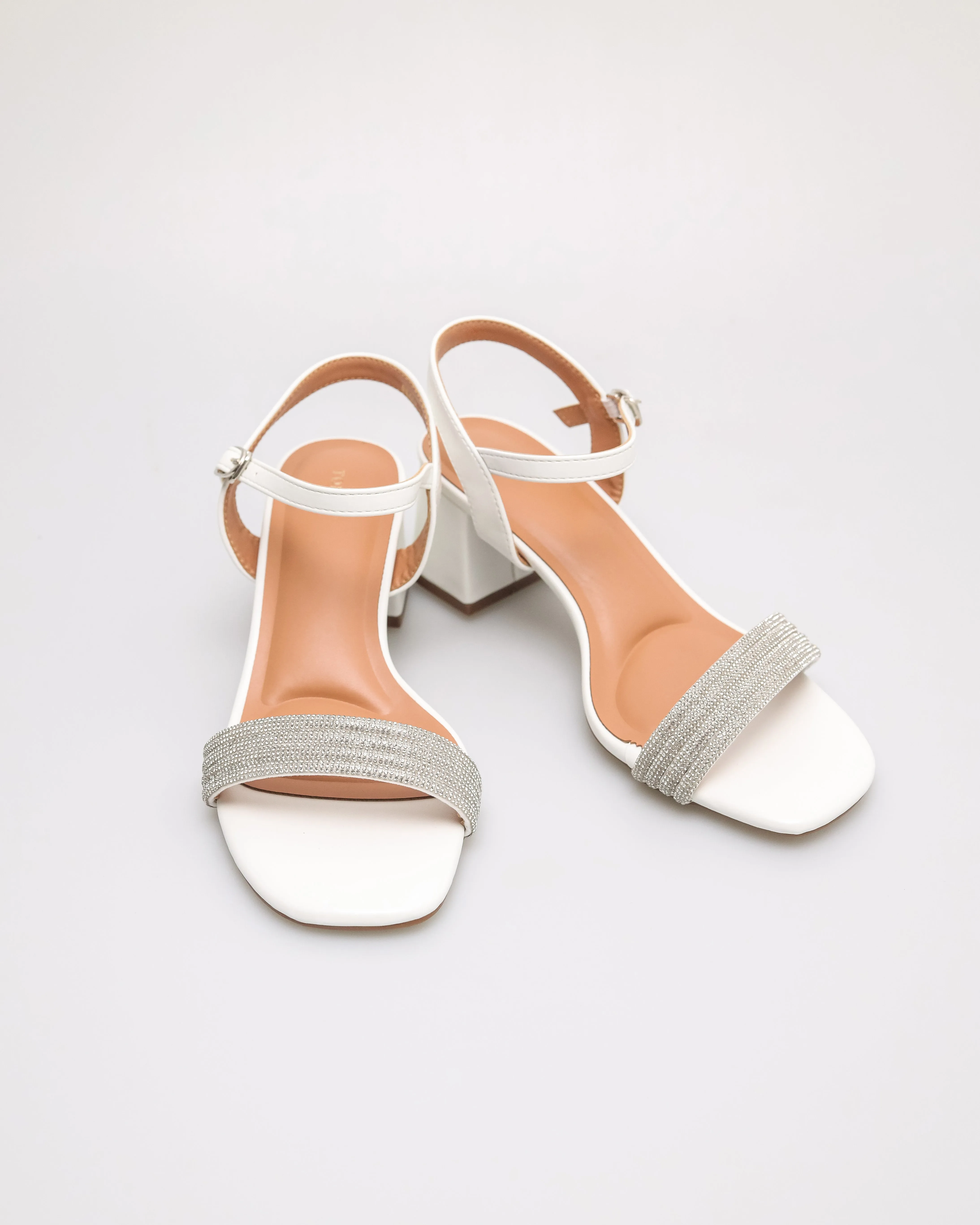 Tomaz NN467 Ladies Glamour Shiny Block Heels
