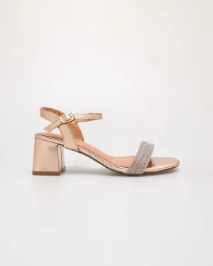 Tomaz NN467 Ladies Glamour Shiny Block Heels